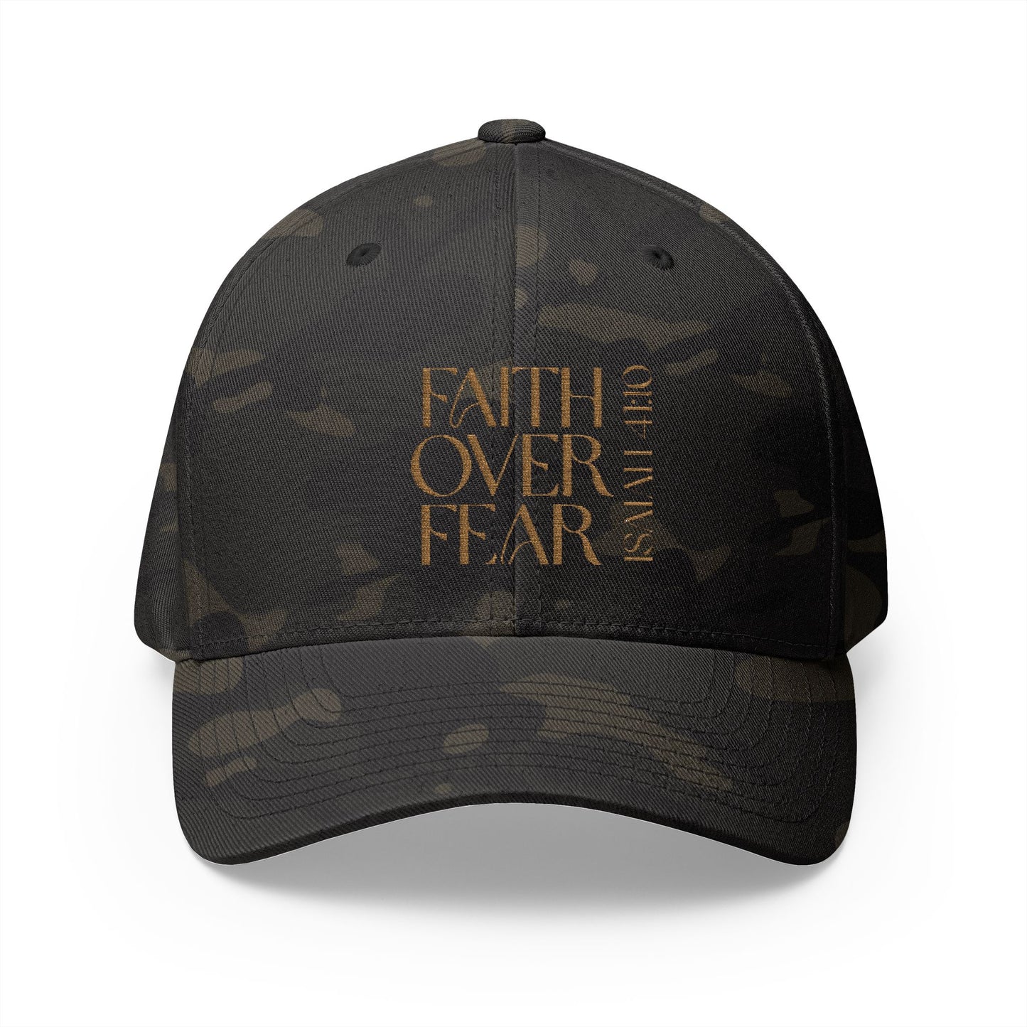 (Camo) Faith Over Fear - Embroidered Cap