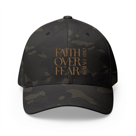 (Camo) Faith Over Fear - Embroidered Cap