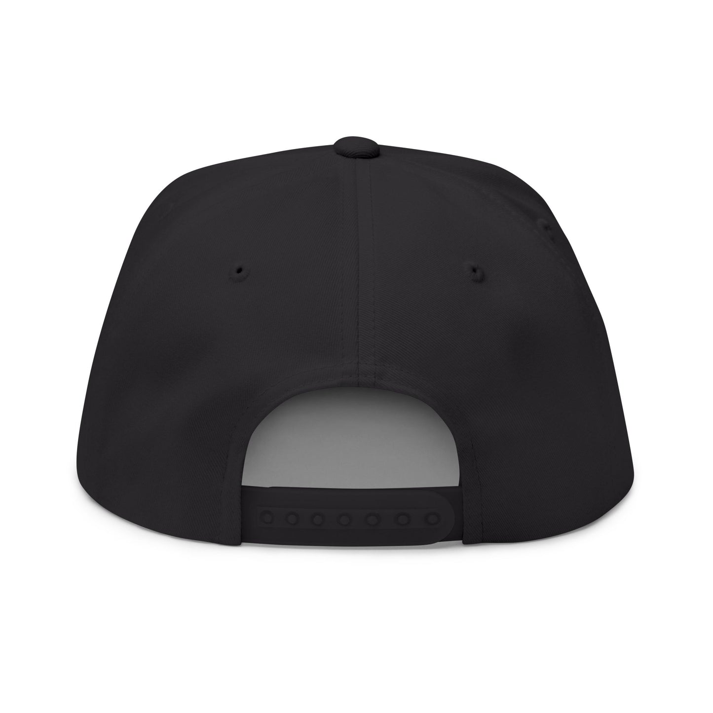 (Black) Faith Over Fear - Embroidered Flat Bill Cap